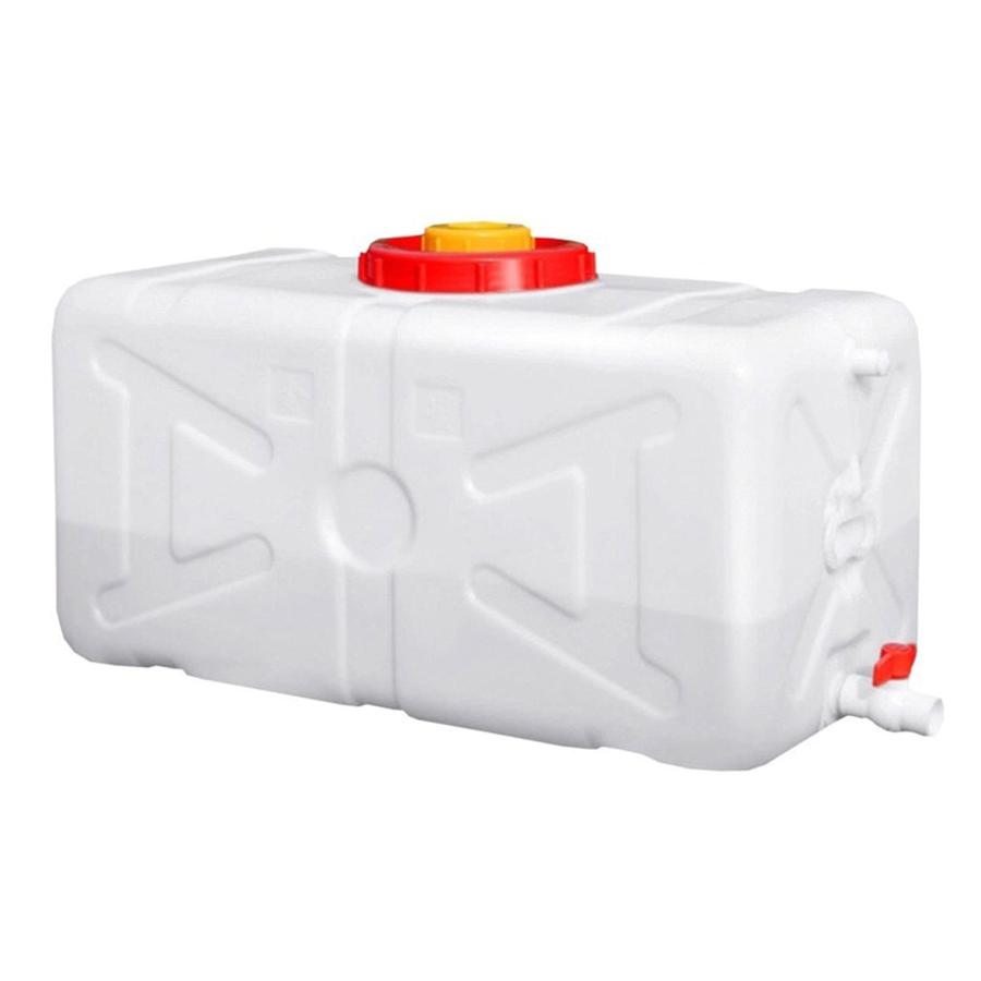 蛇口付き水容器80L家庭用HDPEプラスチック製の貯水タンクバルブとホース付き長方形の発酵タンク屋外のポータブル水バケツワイン樽工業用化学樽 (Size:200L)