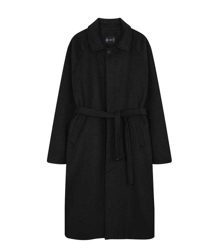 【FLAREUP】 RAGLAN BALMACAAN LONG COAT : BLACK 27,975円