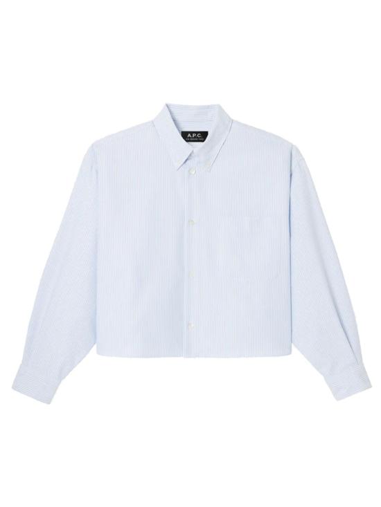 A.P.C. Women Shirts COGUH F12632 IAA BABY BLUE