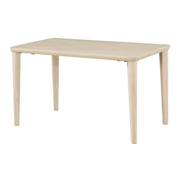 筑波産商 CCM4 ダイニングテーブル 125-75 X 4本脚 WH メーカー直送