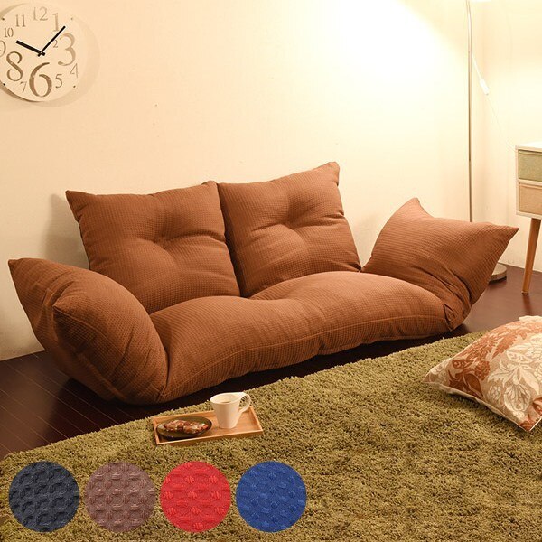 ソファ 幅148cm セパレート ひじ掛け リクライニング 座椅子 ローソファ フロアソファ