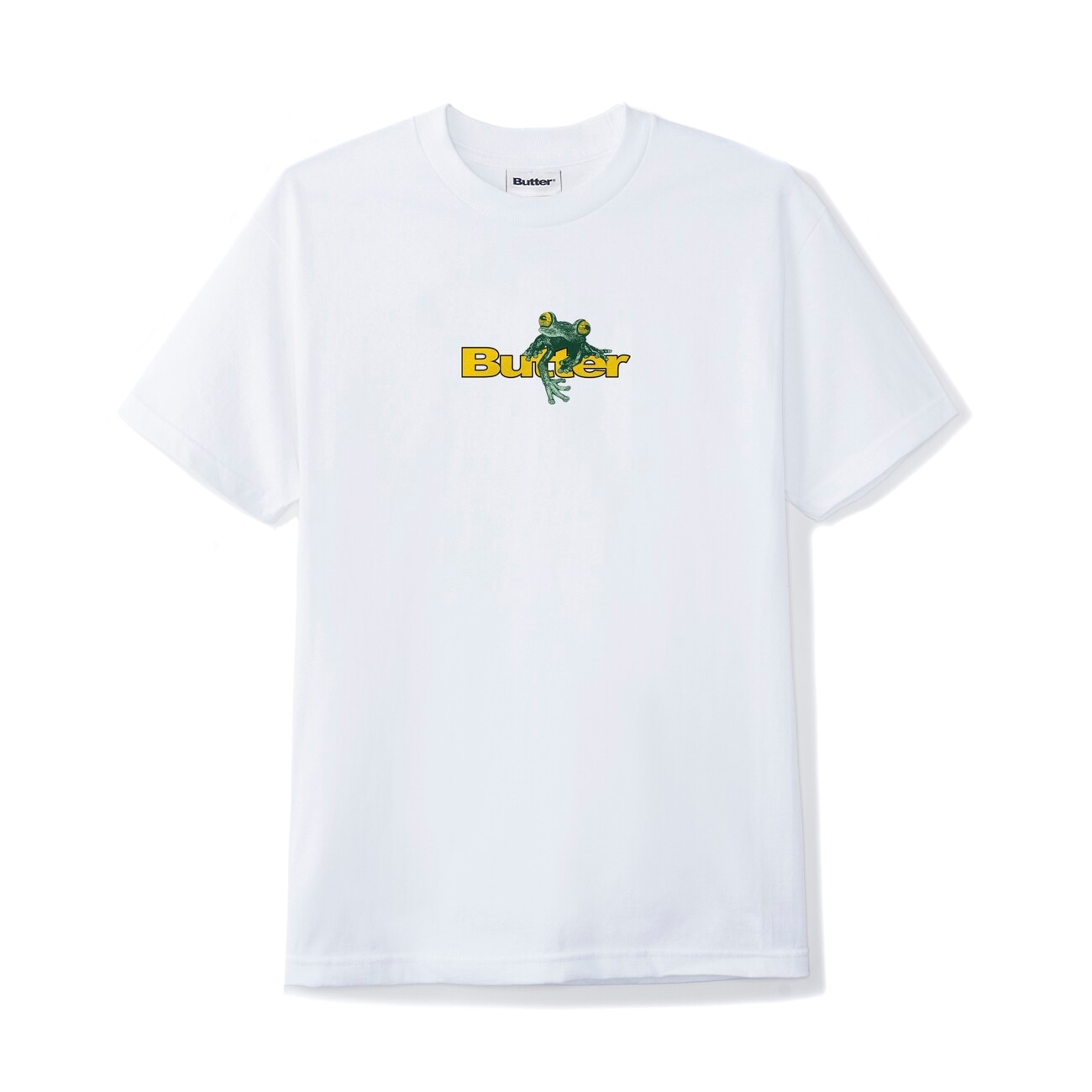【BUTTER GOODS】 TREE FROG LOGO TEE : WHITE