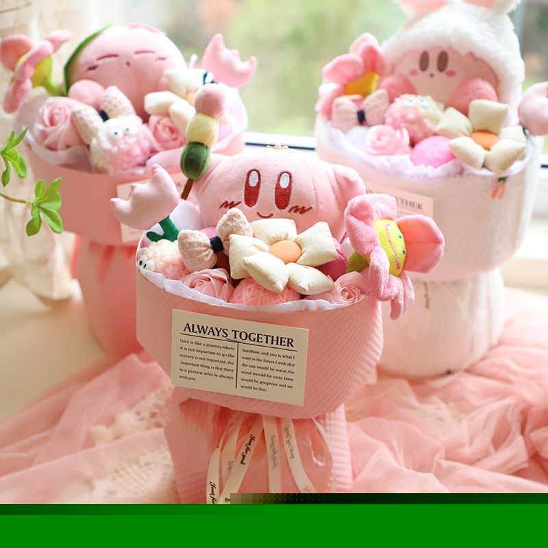 【即納】【3枚ご購入で200 OFF！】花束 母日 バレンタインデー プレミアムセンス5 彼女へプレゼント ブーケドール カービィドール 彼女へ誕生日プレゼント 花束