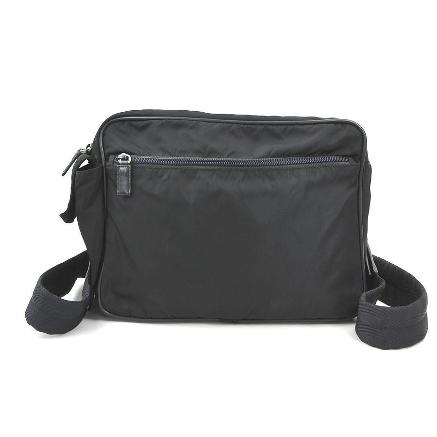 プラダ PRADA リュック ハンドバッグ ナイロン ブラック シルバー レディース e60411k