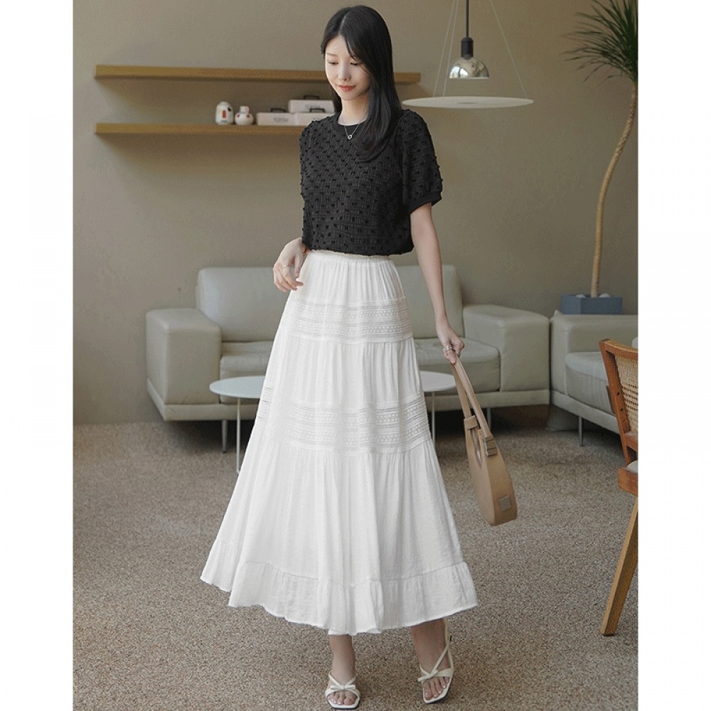 クリック＆ファニーフルレースフレアスカート