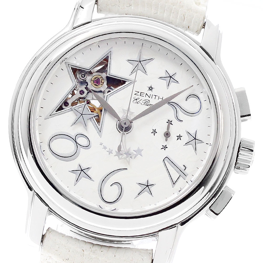 ゼニス ZENITH 03.1230.4021 スタースカイ オープン クロノグラフ 自動巻き レディース _949691【中古】