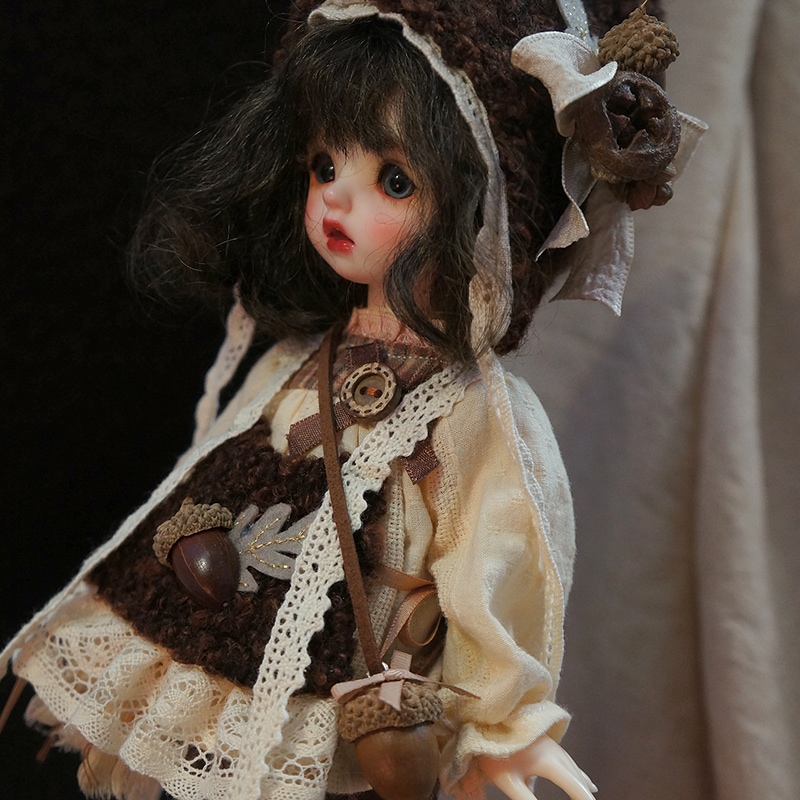 BJD ドール用衣装セット ドール服 6点セット 1/4 1/6 幼SD/MSDサイズ球体関節人形用