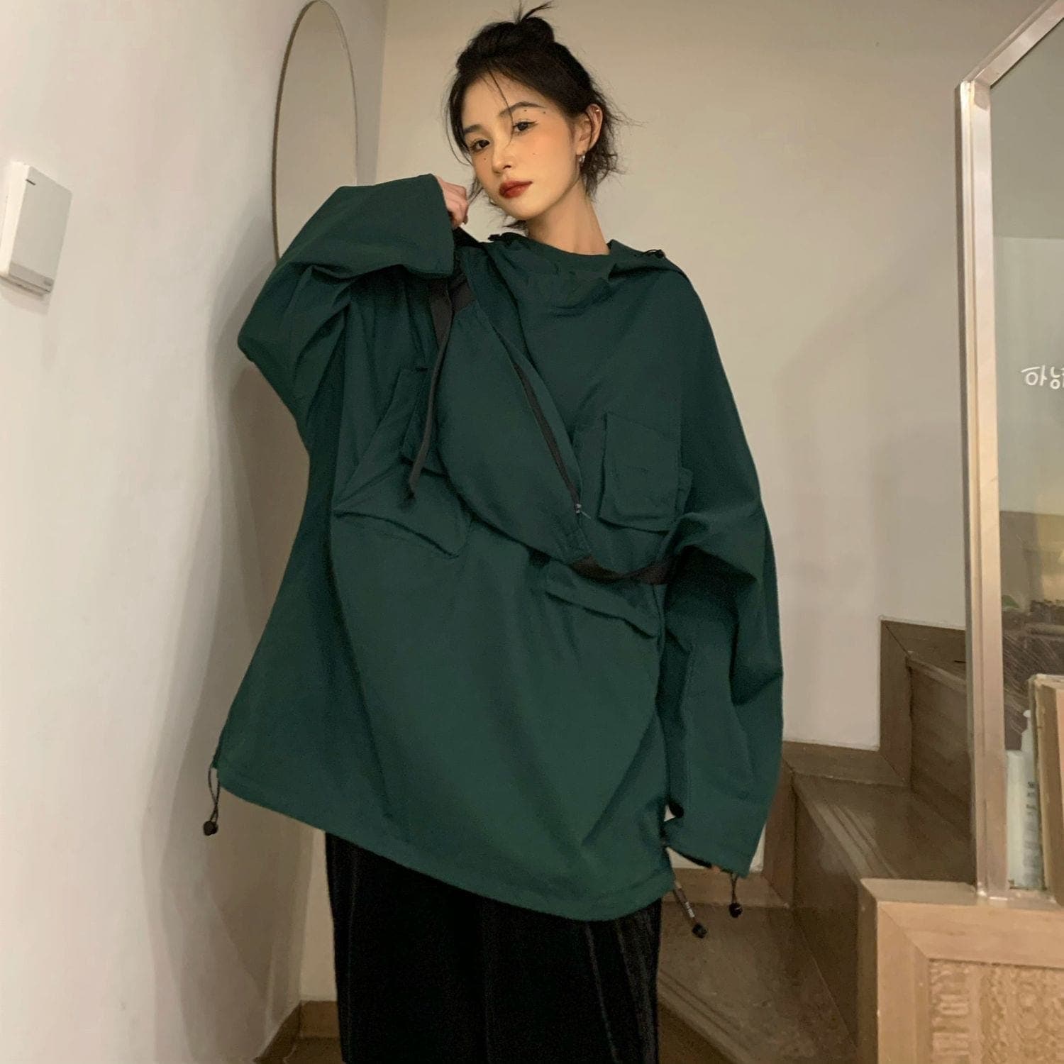 大人気！ スウェット パーカー 港風 パーカー ジャケット ゆったり ポケット おしゃれ パーカー