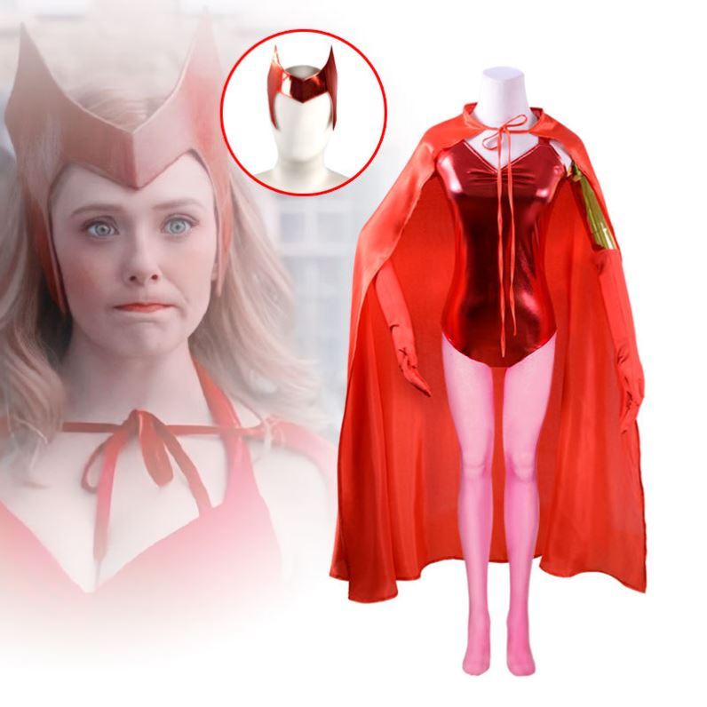 スカーレットウィッチ Scarlet Witch スカーレットウィッチ コス服 実写 映画 テレビ 女性用 コスプレ衣装