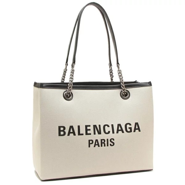 トートバッグ ハンドバッグ デューティーフリートート ホワイト ブラック レディース 759973 2AAOK 9260