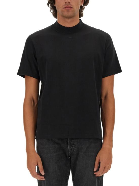 COURREGES Men T-Shirts 324JTS141 JS01079999 BLACK