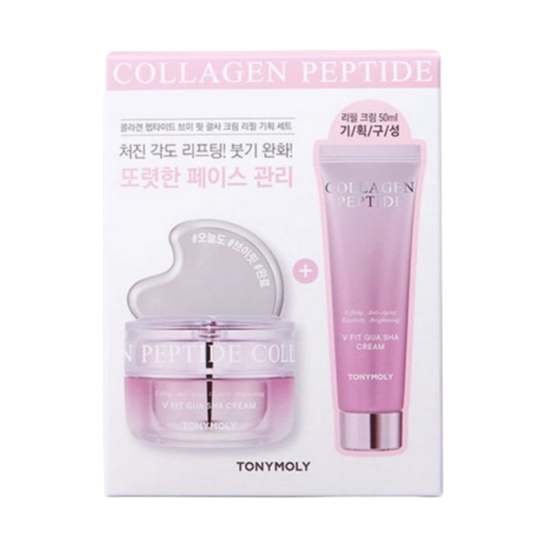 コラーゲンペプチド Vフィット クリーム 本品50ml + カクサ + クリーム詰替50mlセット1個