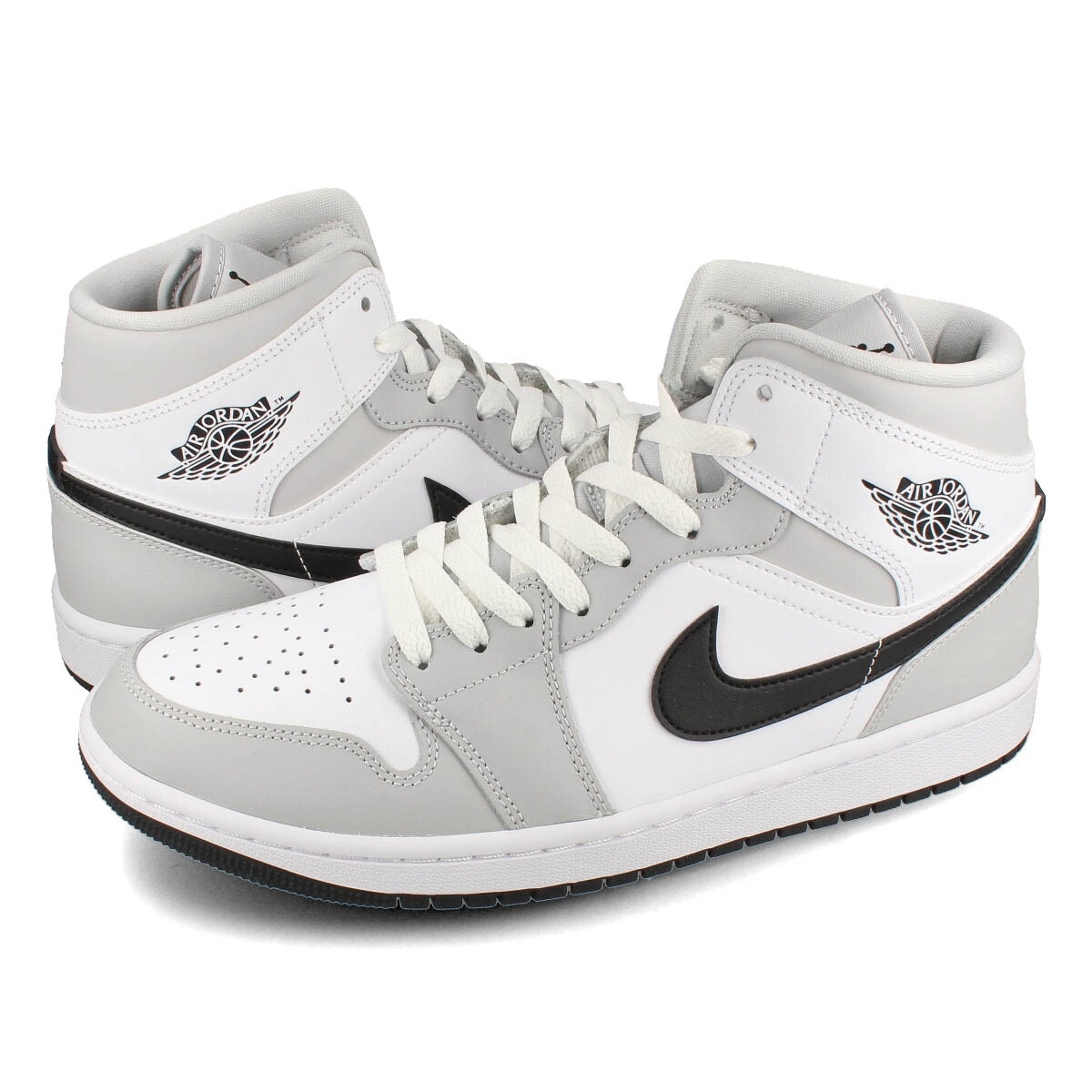 WMNS AIR JORDAN 1 MID GREY FOG/BLACK/WHITE