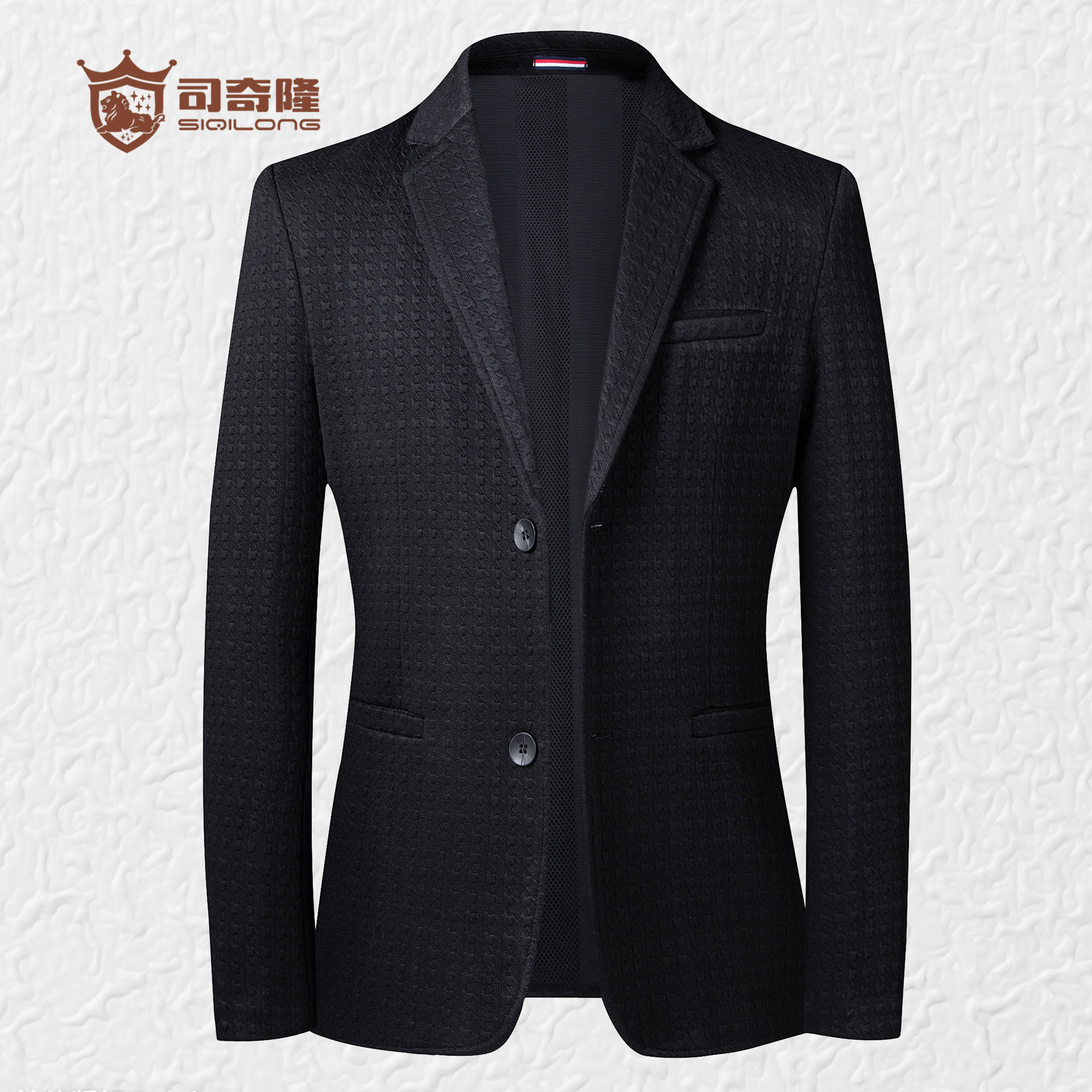 上品 メンズ スーツ ビジネス チェック柄 ジャケット 大きいサイズ ビジネス フォーマル 就活 就職 通勤 パーティー 結婚式 紳士服 秋冬 春夏春と秋の立体メリヤスメンズカジュアルスーツの上着