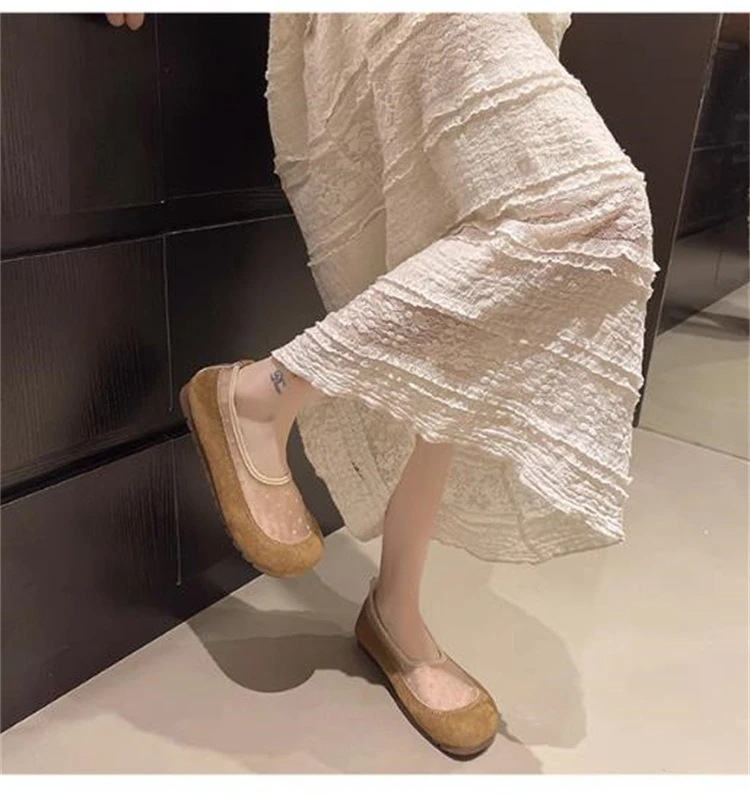 通勤する 妊婦対応 メッシュ透気 2025夏新作 ソフト底 軽量設計 シニア向け カジュアルパンプス