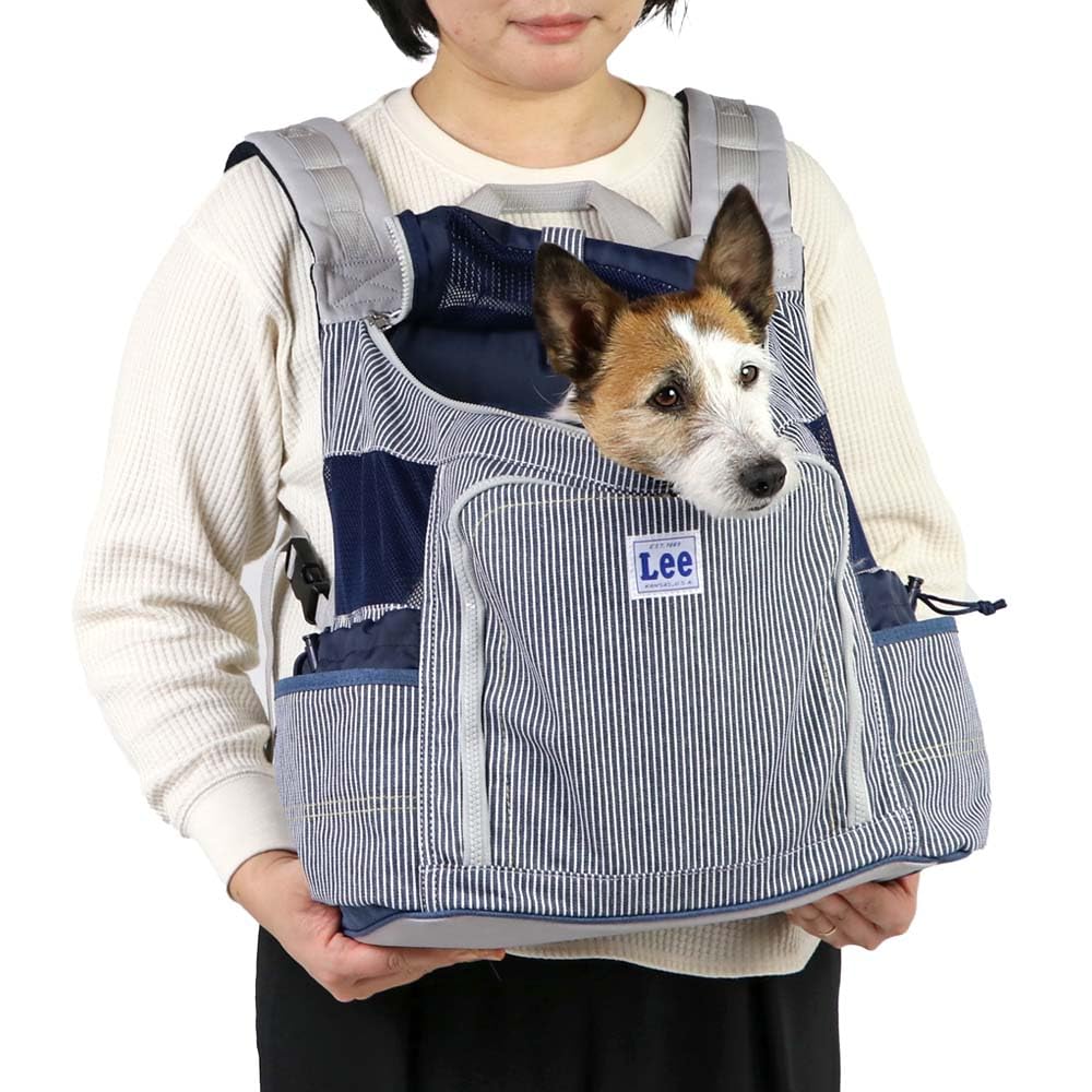 ペットパラダイス 犬 キャリー Lee リー ヒッコリー 灰色 抱っこ バッグ 小型犬 294-30052