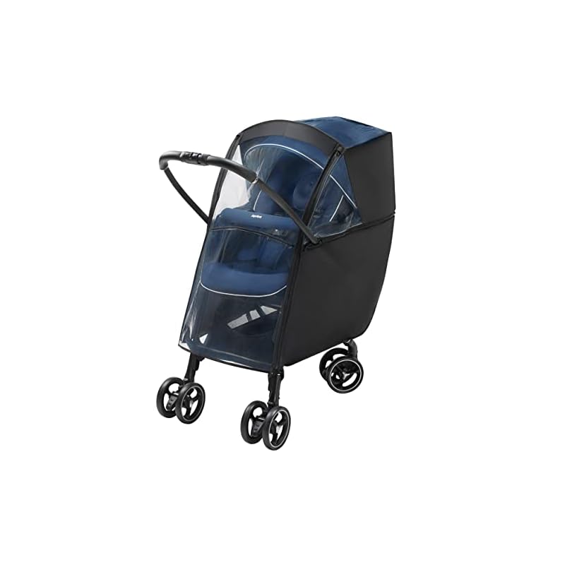 【即日発送】Aprica(アップリカ) ベビーカー用レインカバー マルチレインカバープラス ラクーナルンルンカルーンエアー対応 (ブラック) 2023917