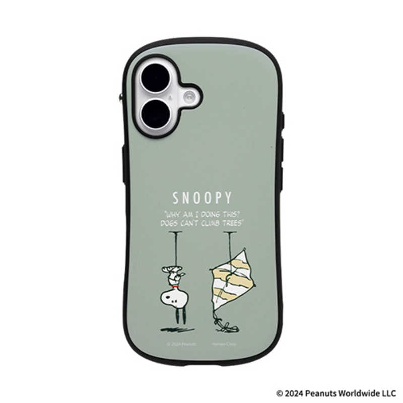 HAMEE　［iPhone 16専用］PEANUTS/ピーナッツ iFace First Class MagSynq KUSUMI ケース くすみグリーン/凧喰いの木　41-986608
