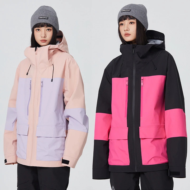 スノーボードウェア ジャケット 単品 トップス アウター レディース メンズ スノボウェア スキーウェア 防水15000mm 男女兼用 防水 防寒 保温 防雪 韓国風