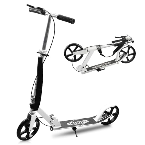 キックボード キックスクーター 肩ベルト付き 折りたたみ式 子供 大人用 ハンド/フットブレーキ 4段階高さ調節 立ち乗り式二輪車 耐荷重150kg クリスマスプレゼント/誕生日プレゼント/子供日