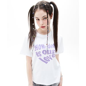 LUV IS TRUE★韓国★人気★NM KEY TEE 3色 リボン 追跡あり LUV IS TRUE☆韓国☆人気☆NM KEY TEE 3色 リボン 追跡あり
