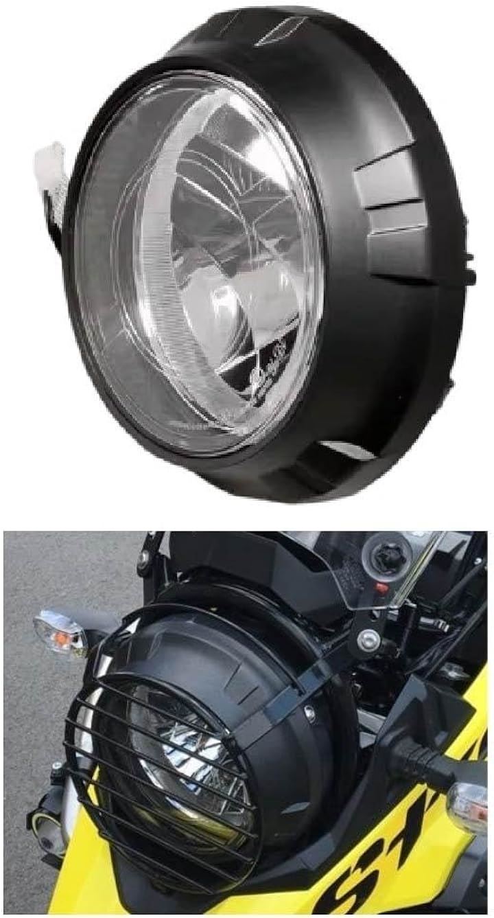 互換品Vストローム250 DL250 DS11A 適合 純正タイプ ヘッドライト ASSY ハウジング付属 ヘッドランプ V-Strom250 ウインカー フロント 修理 (ブラック)