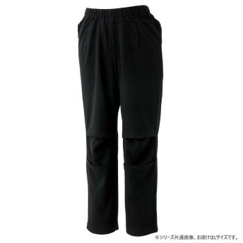 ケアファッション 座/ビューティフォーニットパンツ（婦人） ブラック L 82093912