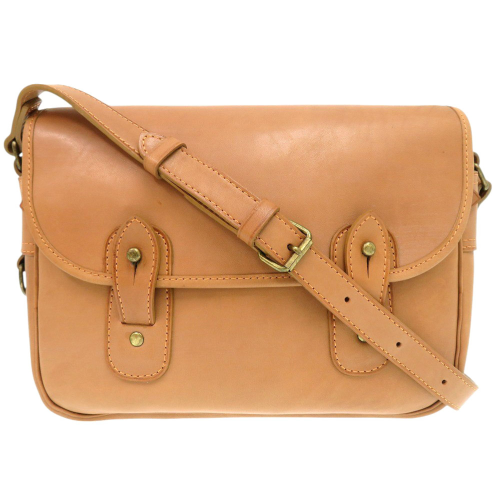 美品 吉田カバン PORTER ポーター ショルダーバッグ レザー ベージュ 1424【中古】YOSHIDA & CO., LTD. メンズ