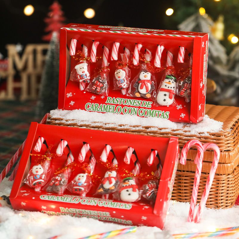 クリスマスキャンディ漫画ロリポップ杖サンタクロースグミキャンディクリスマスイブクリスマスギフト お菓子 大人 子供 誕生日プレゼント