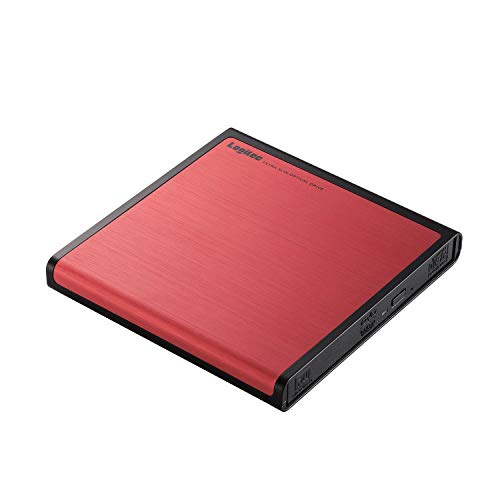 色：レッド ロジテック DVDドライブ/USB2.0/レッド LDR-PMJ8U2LRD