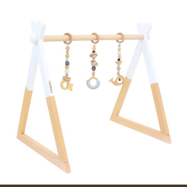 ホップル HOPPL ベビージムセット ホワイト/ブルー BTL-BGS-WH-BL メーカー直送