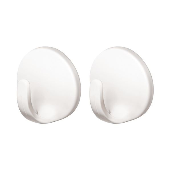 （まとめ）アスベルRAXE（ラックスMG） マグネット フック ホワイト 2個入り 5861（引っ掛け 収納 バス 浴室 システムバス ホルダー 磁石 白） 72個セット