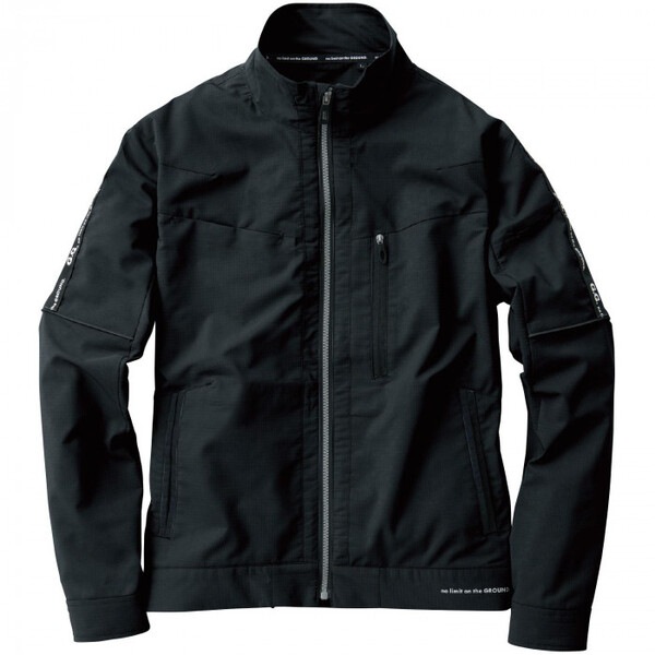 8018-00 長袖ブルゾン Mサイズ ブラック(4) G.G.