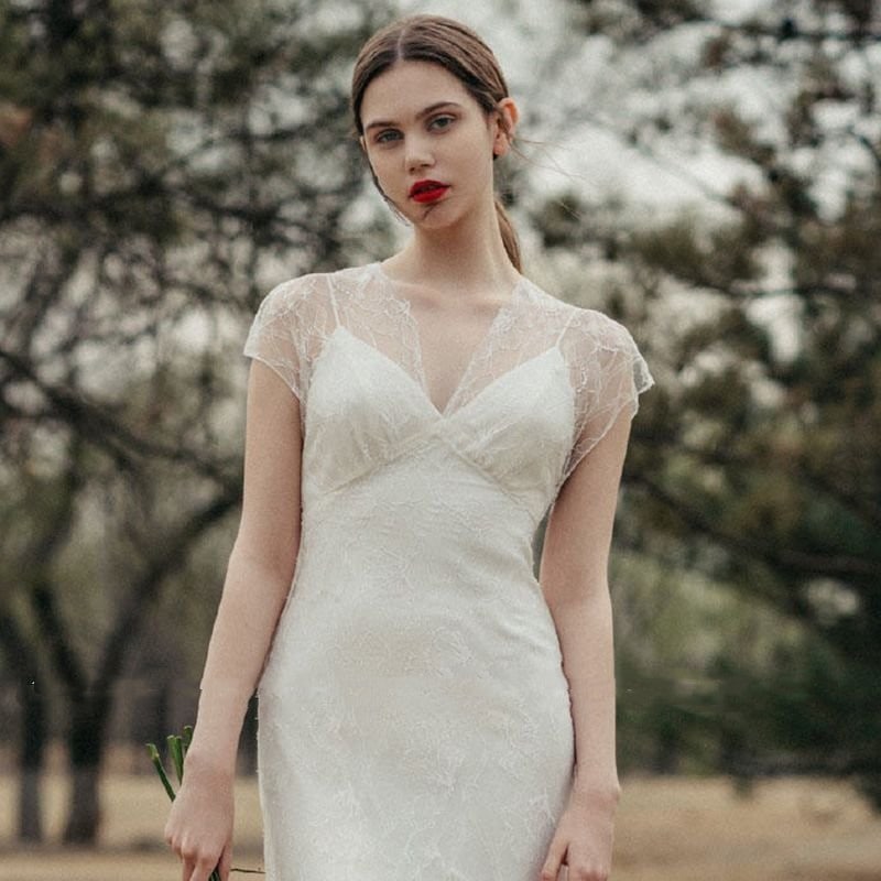 ウェディングドレス スレンダードレス 二次会 花嫁 キャミソール シンプル 白 結婚式 海外挙式 パーティードレス 披露宴 ブライダル ロングドレス 大きいサイズ