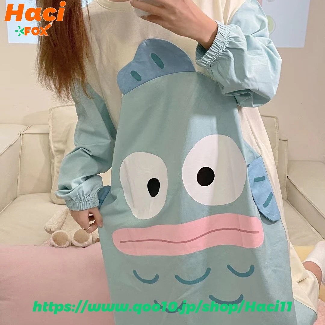 ハンギョドン綿100% 春と秋のかわいい十代の女の子のナイトガウン女性春パジャママーメイドハントン綿ホームウェア 4,875円