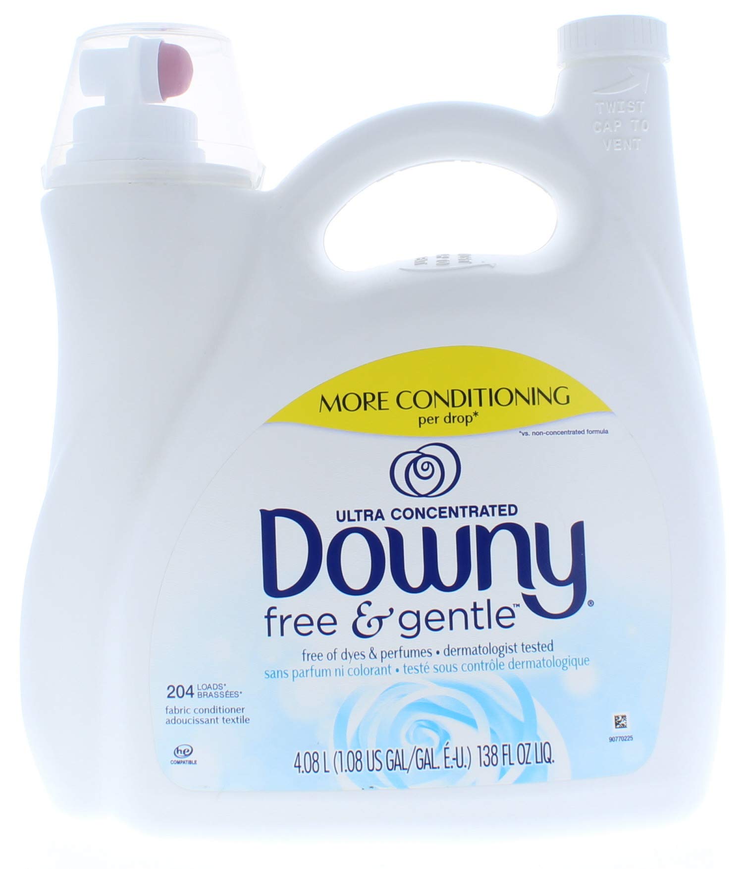 ウルトラ ダウニー 衣料用柔軟剤 無香 4.08L (204回分) Downy Free & Gentle 138 OZ