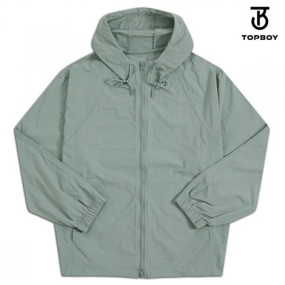 (TOPBOY) フード付きオーバーフィット 2ウェイ軽量ウインドブレーカージャンパー (OZ011)