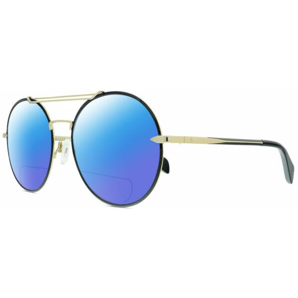 ラグアンドボーンRag&Bone 1011 Womens Aviator Polarized BIFOCAL Sunglasses Gold Black 59mm 41 Opt
