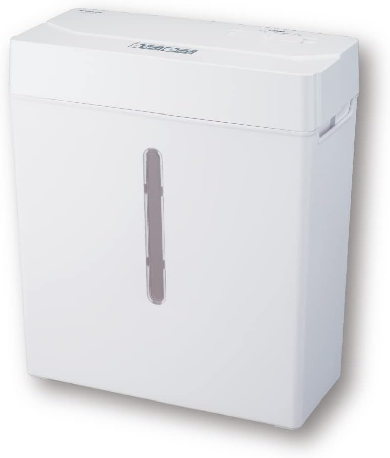 ナカバヤシ パーソナルシュレッダ クロスカット 4×27mm 静音 ホワイト