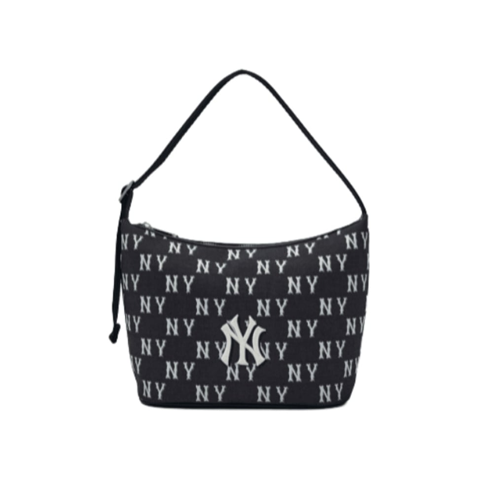 【espa karina着用 】クラシックモノグラム ジャカード ホーボーバッグ NY (Black)