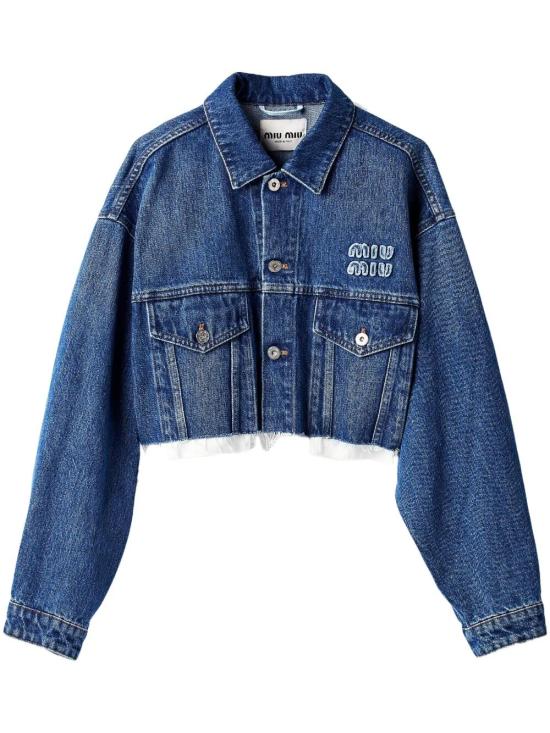 MIU MIU Women Denim Jackets GWB148SOOO 10BF F0008 BLEU