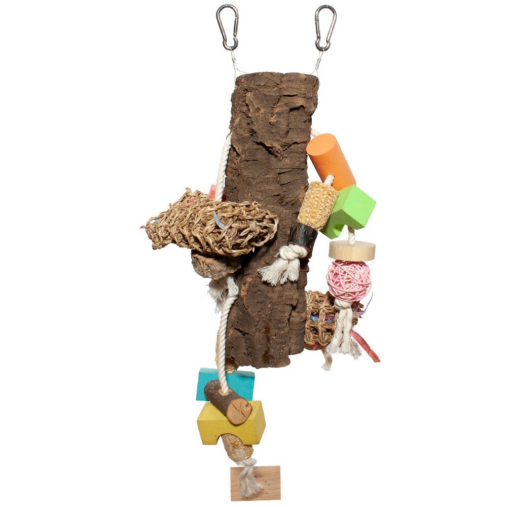 大型インコの筒形コルクおもちゃ　ＣＲＣ55―40―10―00―00