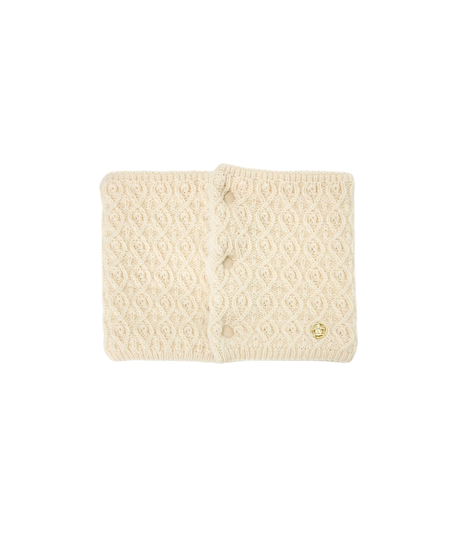 [マンシングウェア] ネックウォーマー ニット編み マフラー 保温 暖かい 冬 ペンギンチャーム ゴルフ MG4FMU52L レディース