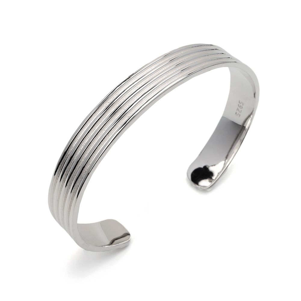 シルバー925 ラインバングル [cb080]