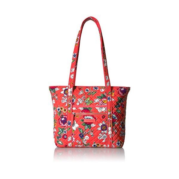 Vera Bradley Iconic Small Vera Tote， Signature Cotton 並行輸入品