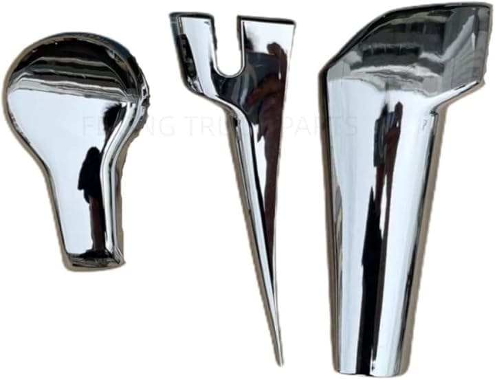 互換品 いすゞ 新型/07フォワード メッキ ミラーステー カバー メッキパーツ 下部3点セット 簡単貼付タイプ 外装