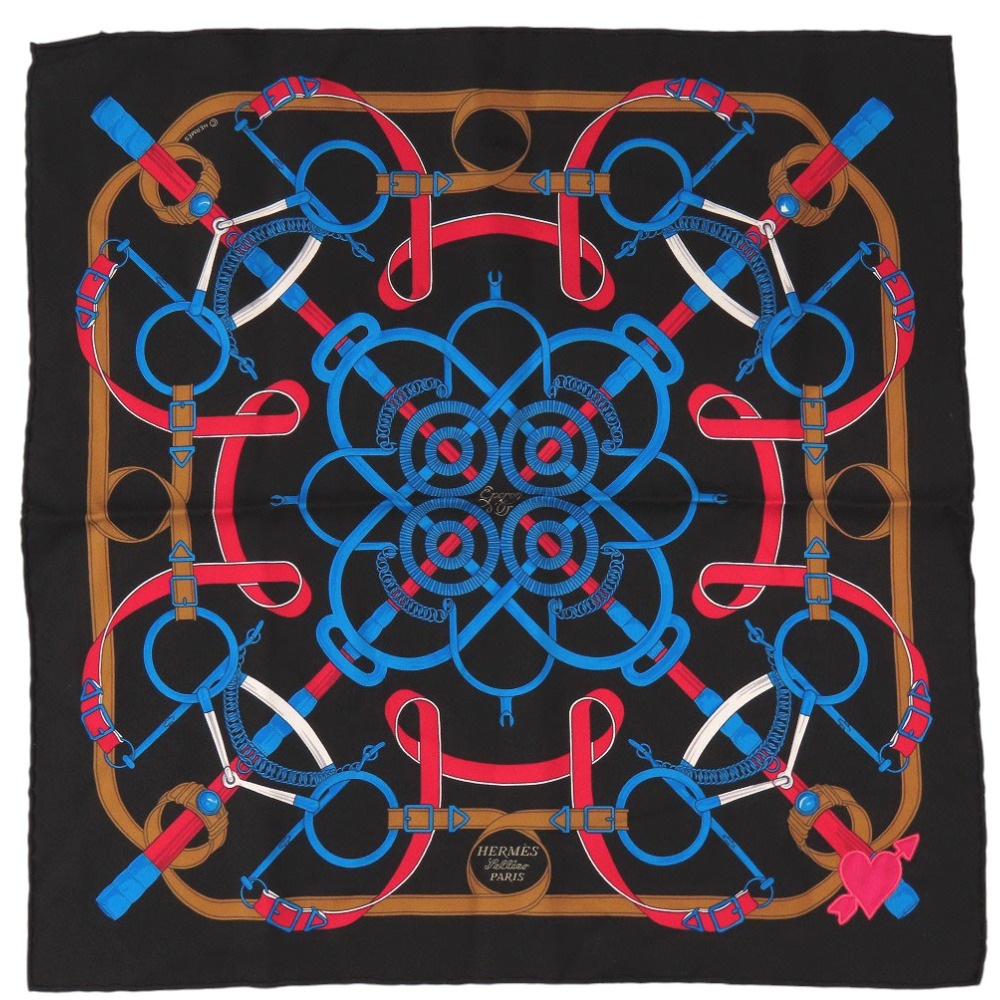 美品 カレ45 黄金の拍車 Eperon d’or スカーフ シルク/シルク マルチカラー 1086【中古】 レディース