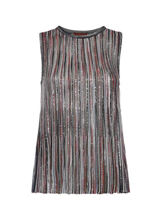 MISSONI Women Tunic Tops DS26SK0S BK01H1SMSMB DARKBASE RED BLUTONE