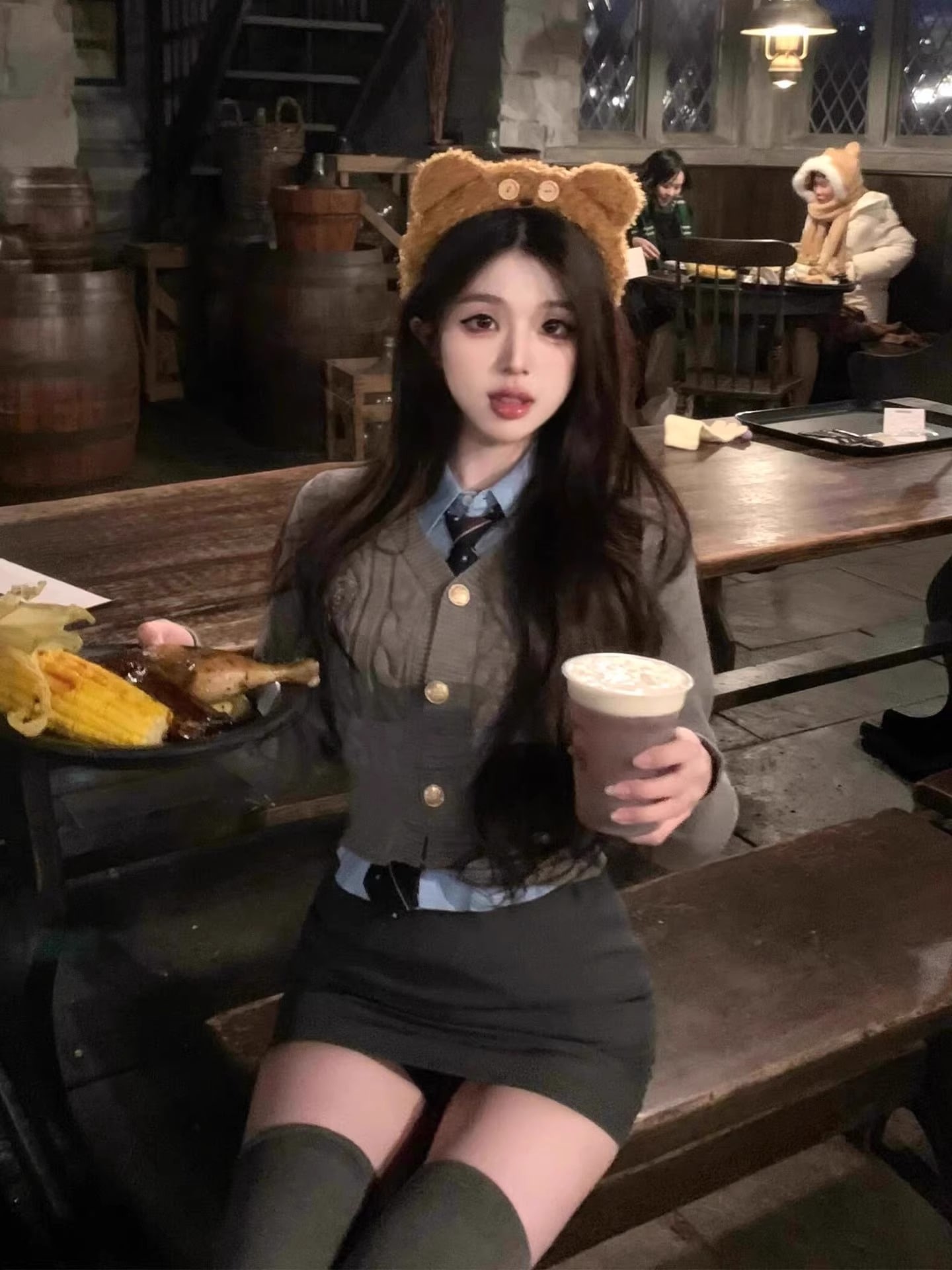 韓国っぽ 3点セット ジャケット シャツ プリーツスカート セットアップ ブラウス トップス ネクタイ ミニスカート ショート丈 ボトムス 美脚 脚長 長袖 JK 女子高生コスプレ 仮装 卒業式 7,900円