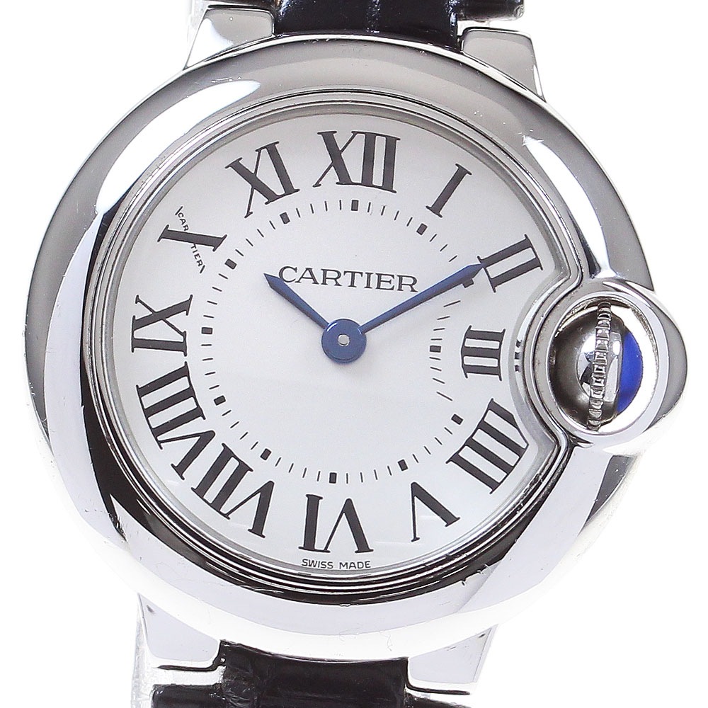 カルティエ CARTIER W69018Z4 バロンブルー SM クォーツ レディース _863250【中古】 205,050円